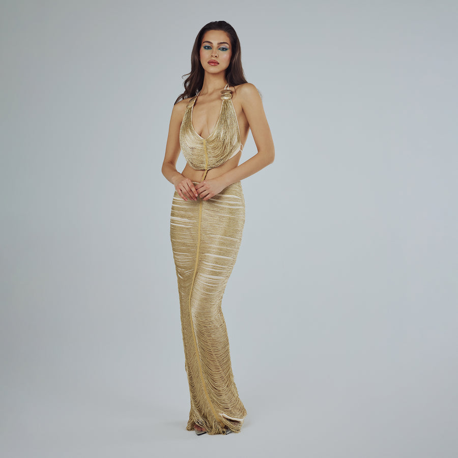 Champagne Cut Gown